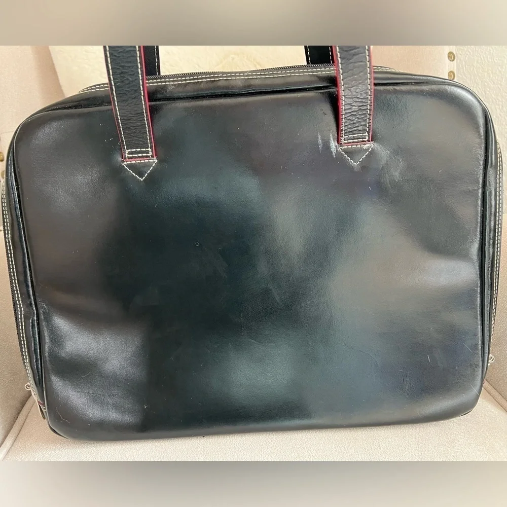 McKlein Black Leather Business Bag Multiple Compartments